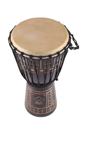 8-13" กลองแอฟริกาแกะสลักด้วยมือ